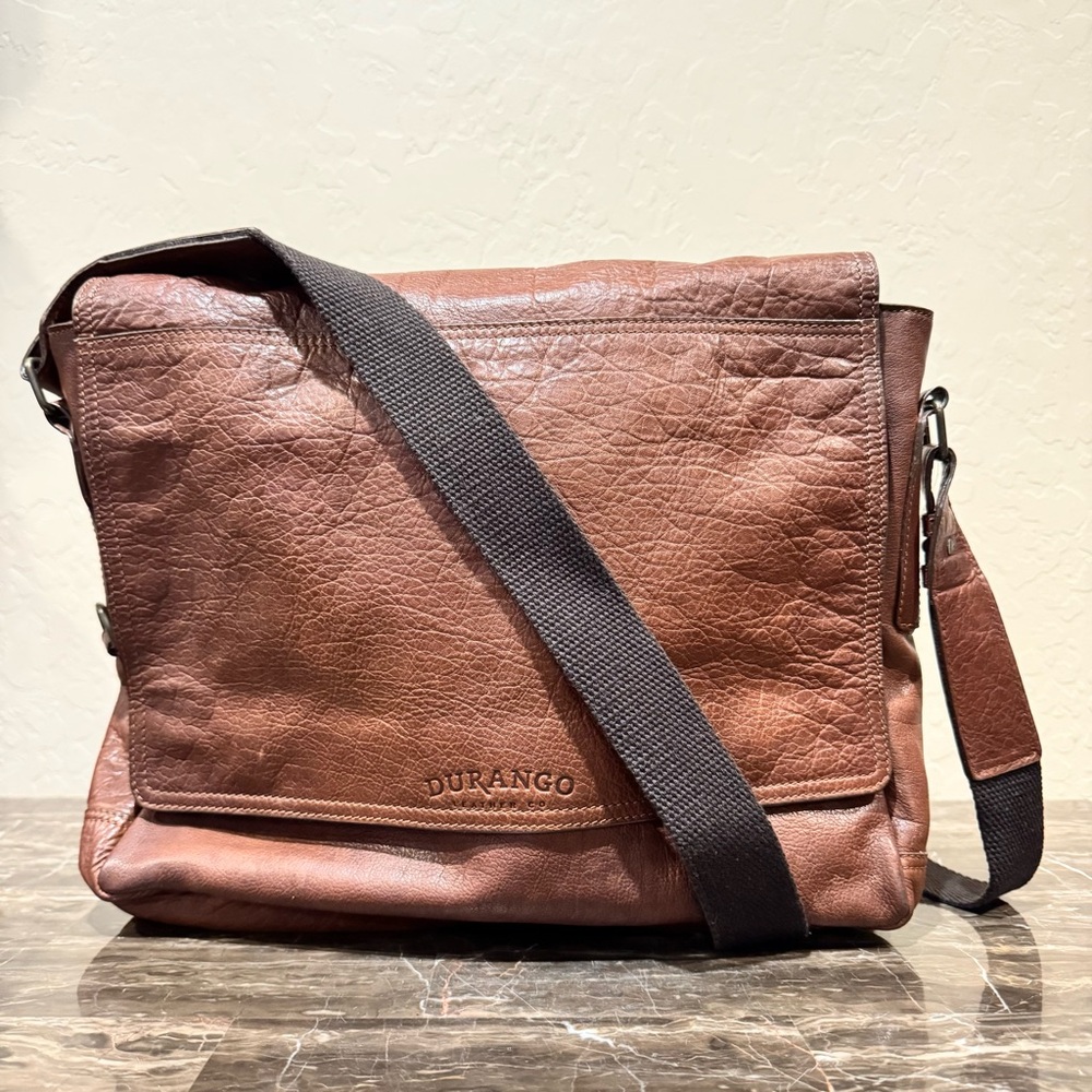 NEW Durango Leather Messenger Bag